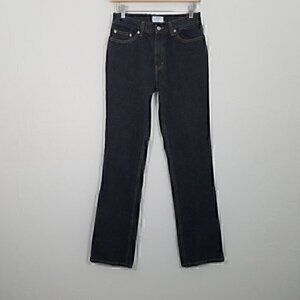LOFT 100% Cotton Bootleg Jeans Black Size 2